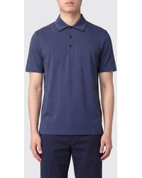 Herno - Short-Sleeved Cotton Polo Shirt With Classic Three-Button Collar - Lyst