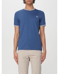 Fred Perry - T-shirt in cotone con logo - Lyst