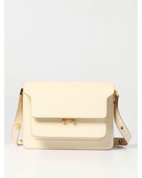 Marni - Trunk Bag In Saffiano Leather - Lyst