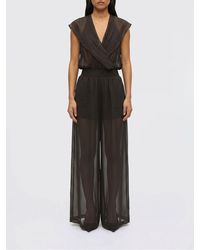 Pinko - Cotton Blend Jumpsuit - Lyst