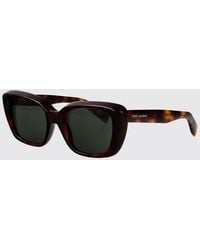 Saint Laurent - Cat-Eye Recycled Acetate Sunglasses With Logo - Lyst