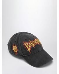 Balenciaga - Baumwoll Baseballkappe Mit Logo - Lyst