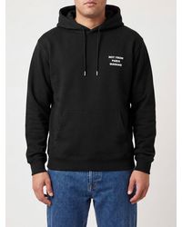 Drole de Monsieur - Cotton Hoodie With Slogan Print And Kangaroo Pocket - Lyst