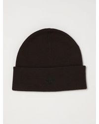 Fred Perry - Wool And Cotton Blend Beanie Hat With Embroidered Logo - Lyst