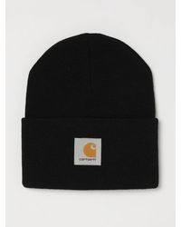 Carhartt - Acrylic Beanie Hat With Embroidered Logo And Turn-Up - Lyst