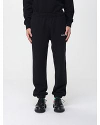 Burberry - Pantalones De Chándal De Algodón Con Logo - Lyst