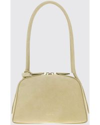 Alaïa - Small Le Bouledogue Calfskin Leather And Nubuck Bowling Bag - Lyst