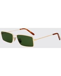 Retrosuperfuture - Aviator Metal Sunglasses With Adjustable Bridge - Lyst