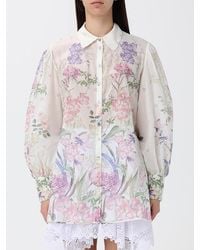 Charo Ruiz - Aster Floral Print Cotton Blend Shirt Ibiza - Lyst