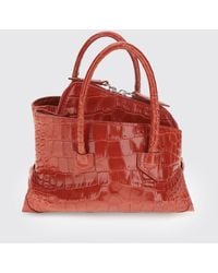 The Attico - La Passeggiata Croc-Effect Calfskin Mini Handbag - Lyst
