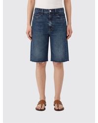 Mother - High-Waisted Knee-Length Denim Shorts With Five-Pocket Design - Lyst