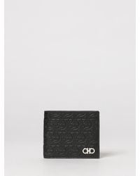 Ferragamo - Gancini Calf Leather Wallet - Lyst
