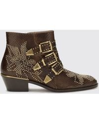 Chloé - Chlo&Eacute Susanna Biker Ankle Boots - Lyst