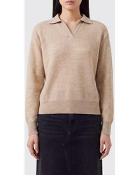 Brunello Cucinelli - Mohair And Wool Long-Sleeved Knitted Polo With V-Neck - Lyst