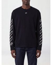 Off-White c/o Virgil Abloh - Cotton Long-Sleeved T-Shirt With Rear Arrow Logo - Lyst