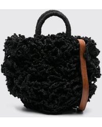 IBELIV - Coral Raffia Handbag - Lyst