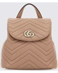 Gucci - Gg Marmont Chevron Quilted Nappa Backpack - Lyst