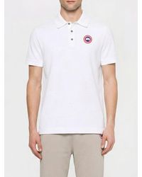 Canada Goose - Logo Cotton Polo Shirt - Lyst