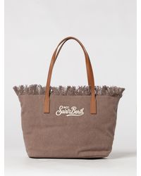 MC2 Saint Barth - Cotton Bag With Embroidered Logo - Lyst