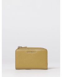 Coccinelle - Metallic Soft Grained Leather Wallet - Lyst