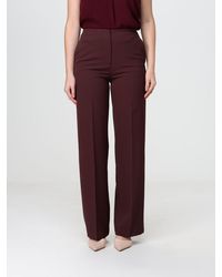 Hanita - Wide-Leg Tailored Crêpe Trousers With Mid-Rise Waist - Lyst