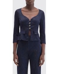MACCAPANI - Top Vinnie De Mezcla De Viscosa Y Algodón - Lyst