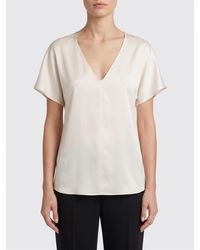 Alysi - Silk Satin Blouse - Lyst