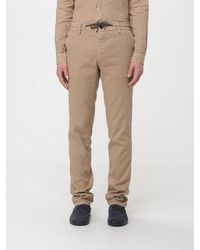 Mason's - Linen And Cotton Blend Drawstring Trousers - Lyst