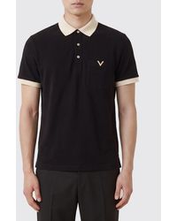 Valentino - Cotton Polo Shirt With Vlogo - Lyst