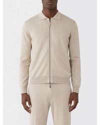 Brioni - Cotton And Cashmere Polo Cardigan - Lyst