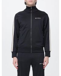 Palm Angels - Technical Fabric Zip-Up Sweatshirt With High Neck - Lyst