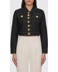 Dondup - Crop Denim Jacket - Lyst