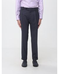 Berwich - Slim Fit Pleated Wool Chinos - Lyst