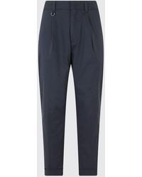 Paolo Pecora - Slim Fit Cotton Chino Pants With Slant Pockets - Lyst