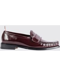 Thom Browne - Penny Loafer Aus Kalbsleder Mit Dreifarbiger Flagge - Lyst