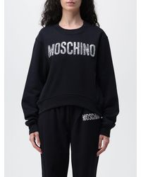 Moschino - Jersey Sweatshirt With Glitter - Lyst