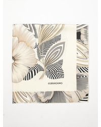 Ferragamo - Brezza Floral Print Silk Scarf - Lyst