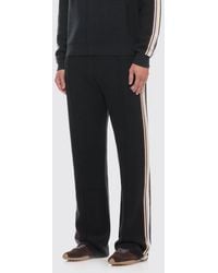 CASABLANCA - Cotton And Wool Blend Jogging Trousers With Applied Logo - Lyst