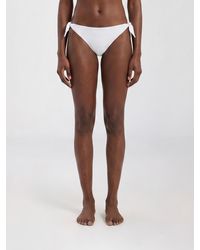 Brunello Cucinelli - Low-Rise Bikini Bottoms With Side Tie Closures - Lyst