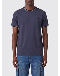 Fred Perry - Cotton T-Shirt With Logo - Lyst