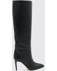 Paris Texas - Over-The-Knee Leather Boots With High Stiletto Heel And Tapered Toe - Lyst