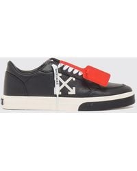 Off-White c/o Virgil Abloh - Vulcanized Low-Top Leather Sneakers With Contrasting Arrow Logo - Lyst