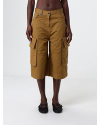 Pinko - Cotton Gabardine Cargo Shorts - Lyst