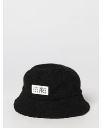 MM6 by Maison Margiela - Nylon Bucket Hat With Logo - Lyst