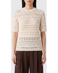 Fabiana Filippi - Virgin Wool Cotton And Linen Knit Top - Lyst