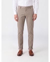 Dondup - Gaubert Slim Fit Mid-Rise Velvet Chino Trousers - Lyst