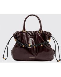 Gianni Chiarini - Morgana Leather Handbag With Drawstring Closure - Lyst