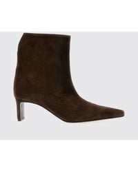 KHAITE - Ona Suede Ankle Boot - Lyst