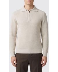 Ballantyne - Slim Fit Long-Sleeved Wool Polo Shirt - Lyst