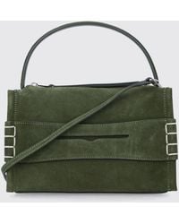 JW Anderson - Small Loafer Leather And Suede Handbag With Embossed Logo - Lyst